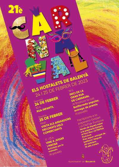 Agenda CARNAVAL Inici de la Gran Rua de Carnaval a Balenyà