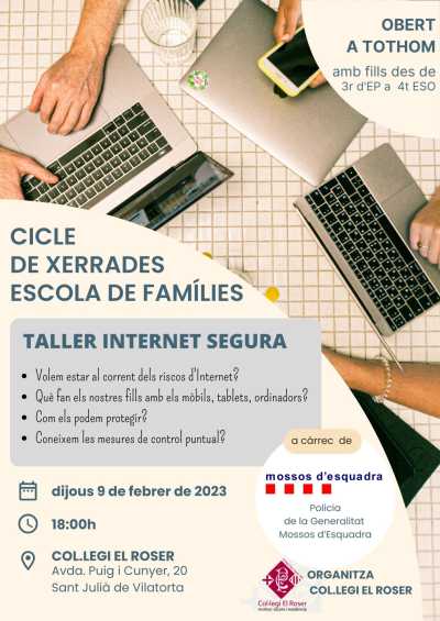 Agenda OSONA Cicle de xerrades escola de famílies a Sant Julià de Vilatorta