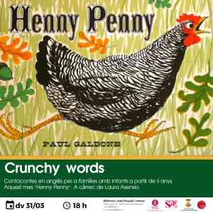 Agenda INFANTIL VALLES ORIENTAL Crunchy words - HENNY PENNY a Sant Antoni de Vilamajor