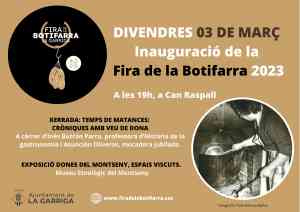 Agenda XERRADA LA GARRIGA Fira de la Botifarra: Inauguració i xerrada a La Garriga