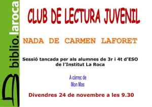 Agenda  Club de lectura Jove a la Roca del Vallès