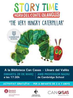 Agenda LLINARS DEL VALLES Story time ´The very hungry caterpillar´ a Llinars del Vallès