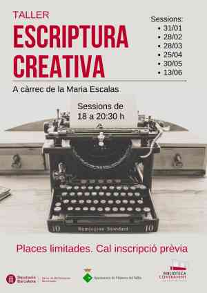 Agenda VILANOVA DEL VALLES Taller Escriptura Creativa. a Vilanova del Vallès