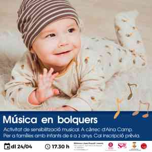 Agenda INFANTIL VALLES ORIENTAL Música en bolquers - abril 23 a Sant Antoni de Vilamajor