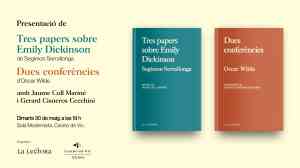 Agenda MUSICA OSONA Presentació de “Tres papers sobre Emily Dickinson” i “Dues conferències” a Vic