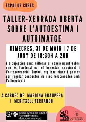 Agenda  Taller-xerrada sobre autoestima i autoimatge a La Garriga