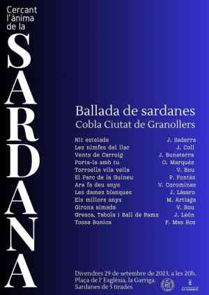 Agenda GRANOLLERS Ballada de sardanes a La Garriga