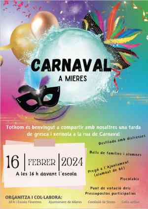 Agenda CARNAVAL Carnaval de Mieres 2024 a Mieres