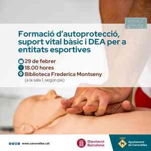 Agenda BARCELONA Taller d´autoprotecció, suport vital bàsic i DEA per a entitats esportives a Canovelles